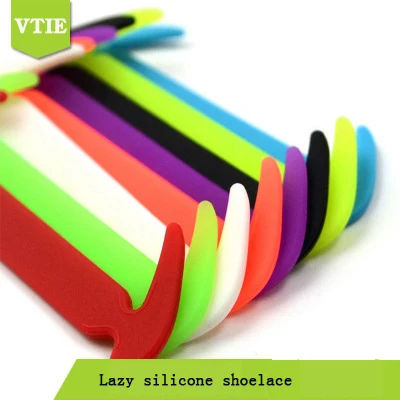 Elastic No Tie Lazy Silicone Flat stretch Sneaker Shoe Laces Running crazy shoe laces
