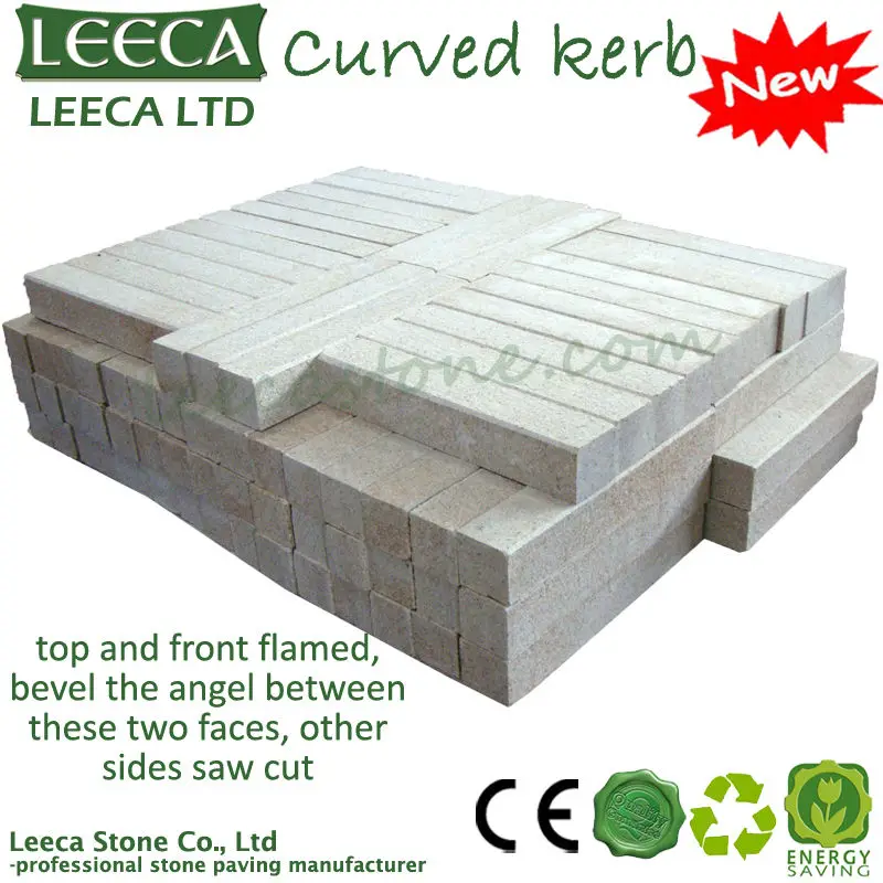 красный гранит бордюрный камень обуздания