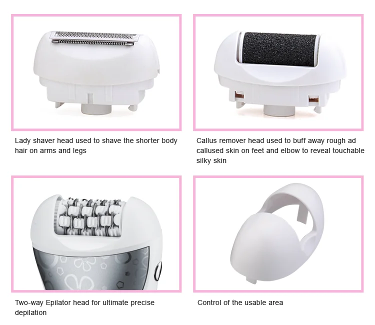 PRITECH Oem Customized Rechargeable Two-Way Head Epilator For Women