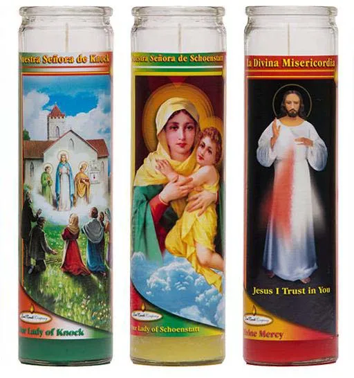 7 days memorial candle glass jar jewish candle  with private label