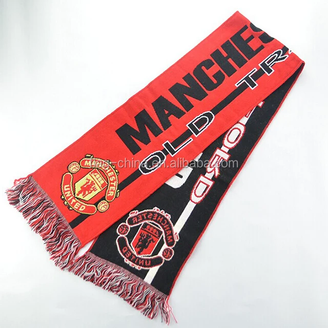 Оптовая продажа дешевые евро вязаный жаккард 100% акрил завод Футбол вентилятор бар шарф