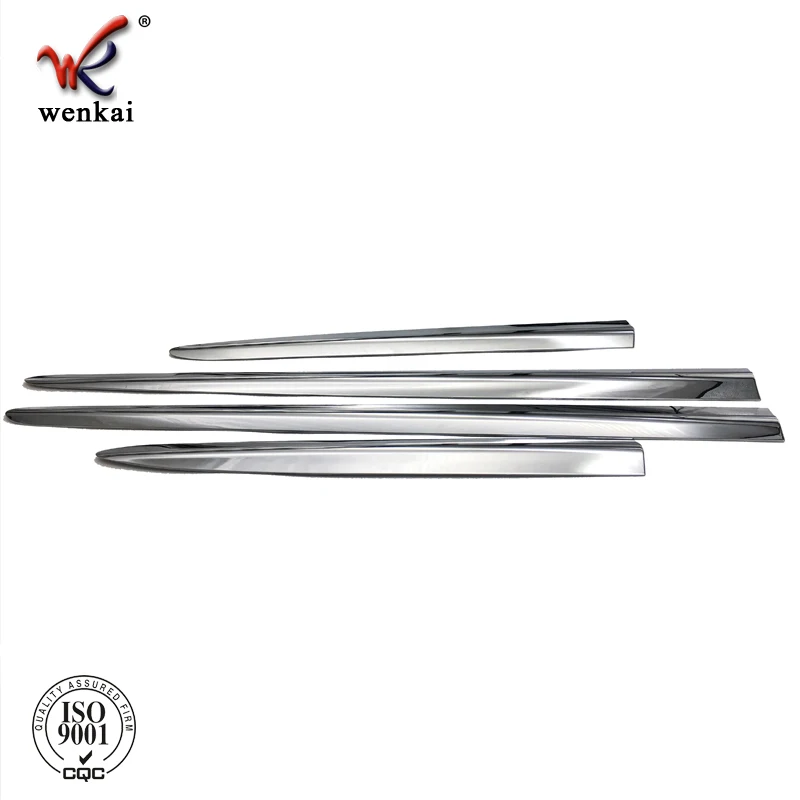 Car Accessories ABS Chrome Body Kit Side Door Molding Cover Trims For Fiat 500X 2015 2016 2017 2018