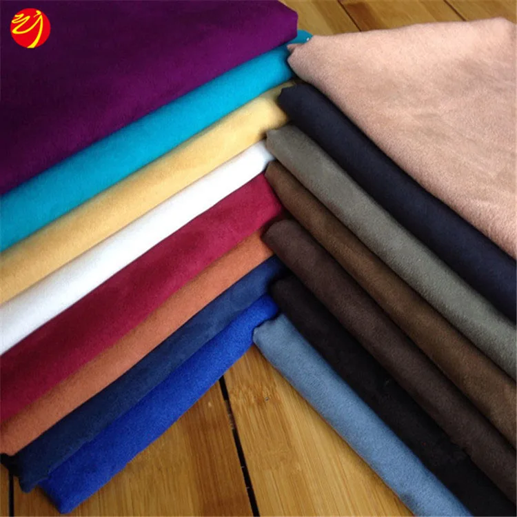 
Clothing And Home Textile 100% Micro Faux Suede Cord Fabric For Upholstery 