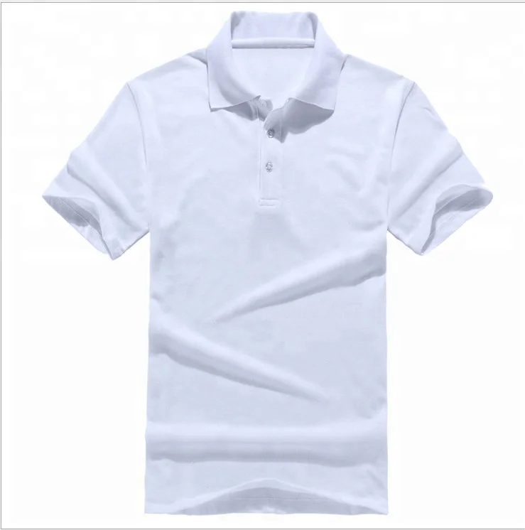 
double mercerized cotton children white golf polo shirt 