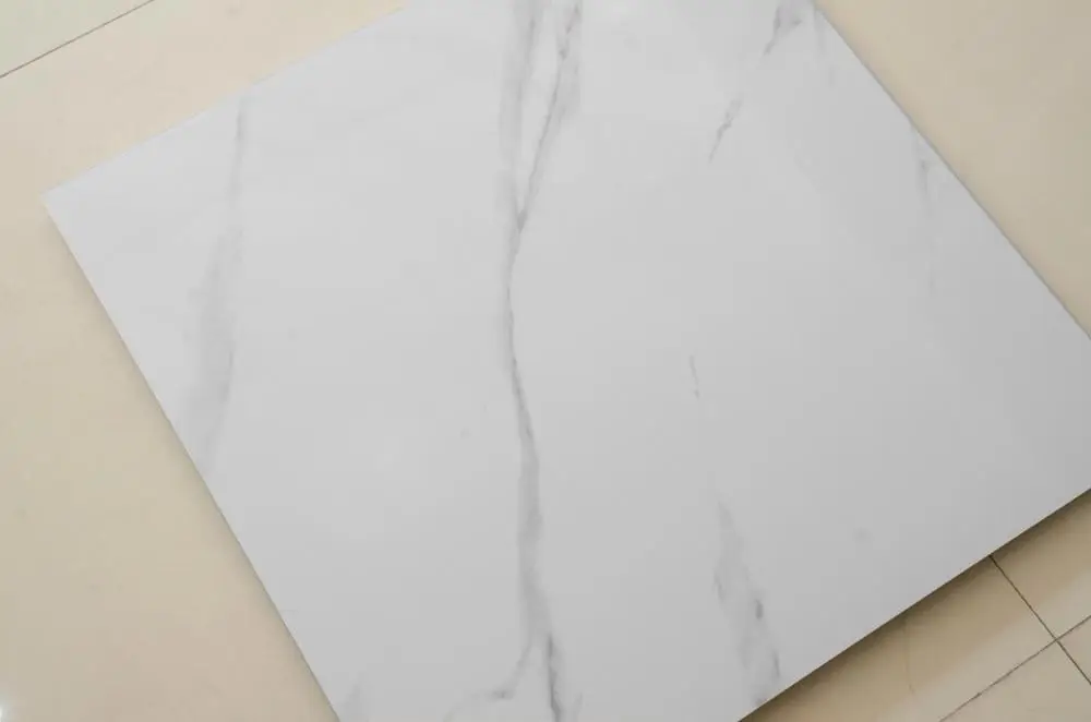60x60 glazed polished porcelain floor tile carrara white glazed porcelain tile for living room