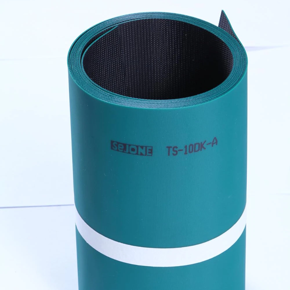 1.0mm TPU&RUBBER antistatic and elastic transmission belt for textile carding machine