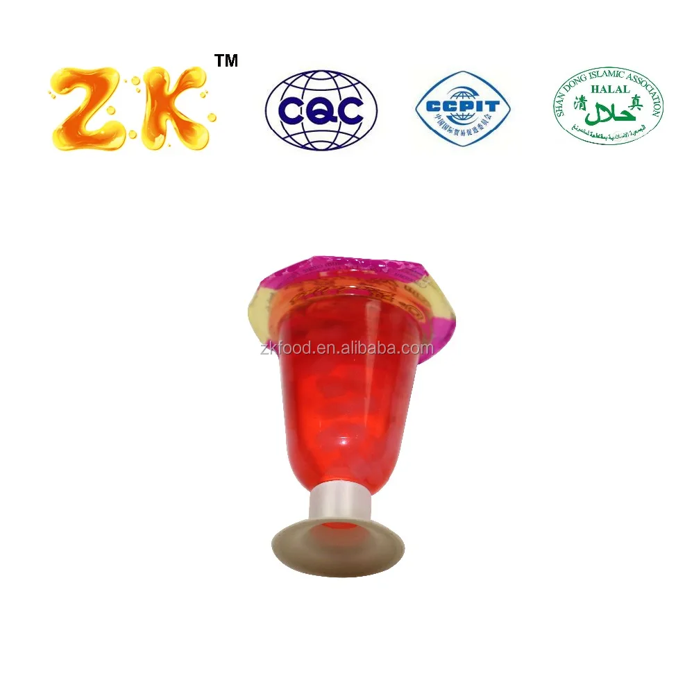 Red penguin jar wine cup jelly candy with coconut