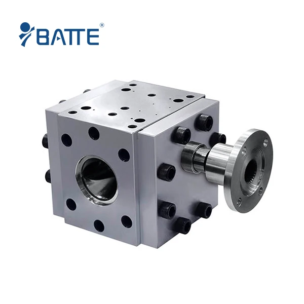 Batte melt pump in monofilament extruder plant