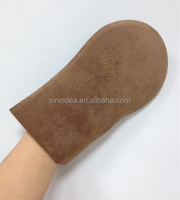 wholesale fasion Sunless Self Tanning Application Glove Mitt Applicator Double-Side Soft Velour Spray Tanning Mitts