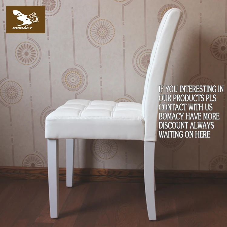 Bomacy Modern Design Dinning Little Tulip Chair Dining Room Chair With Leather Cushion