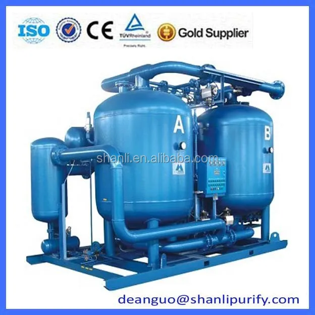 20bar or 40bar high inlet air pressure SLAD adsorption or regeneration desiccant air dryers and filters