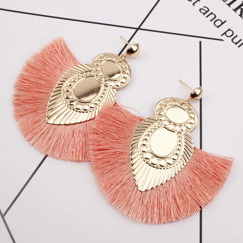 New tassel earrings boho fashion retro bird earrings exaggerated ethnic style girl earrings