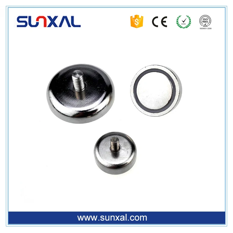 
Round Steel Mounting Super Powerful Thread Hole Countersunk Neodymium Cup Magnet 