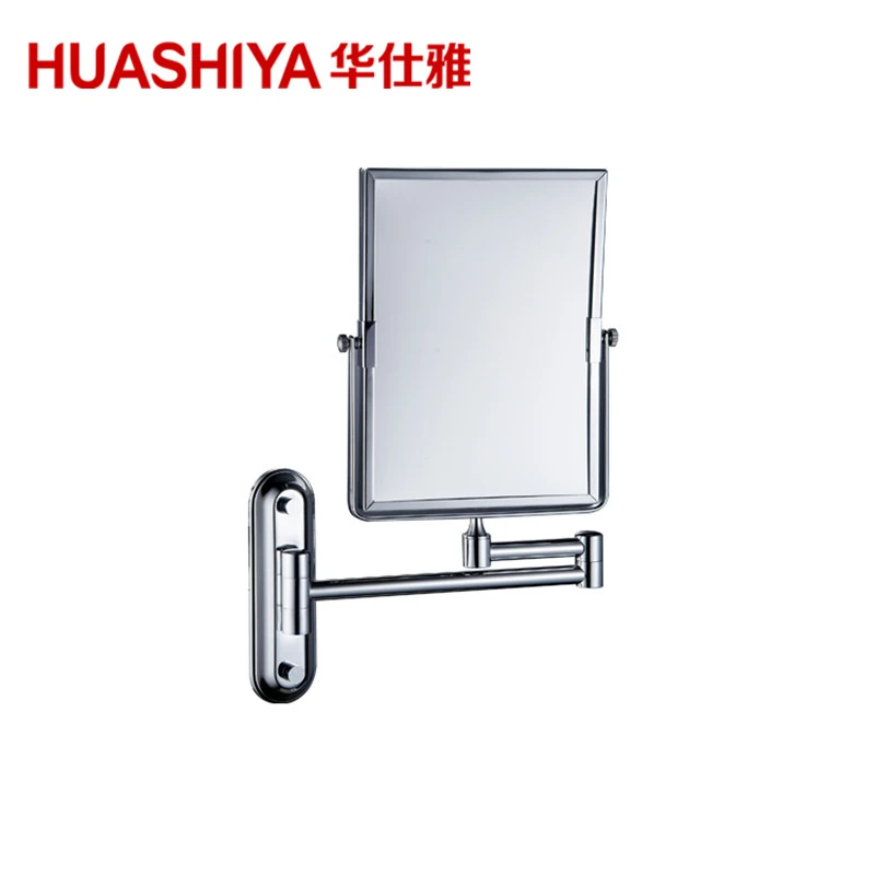 HSY3052 Wall Mounted Flexible Swivel Square Makeup Wall Mirror