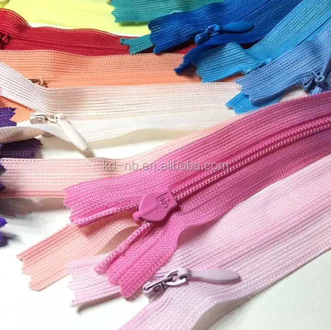 NO.3 Закрытая нейлоновая невидимая кружевная молния для продажи