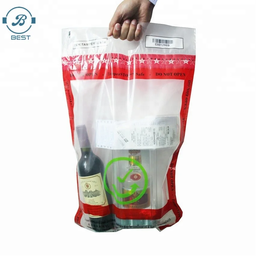 Printed Opaque Tamper Evident Sealing Plastic Bank Money Steb Security Bag / Custom Self Adhesive Plastic Courier Bag
