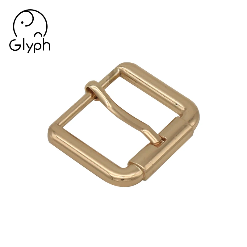 Fashion men gold metal heel bar pin buckle 26mm belt buckle for handbags