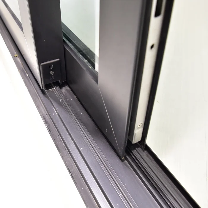 Plexiglass Sliding Doors Powder Coated Aluminum Horizontal Powder Coating Aluminum Alloy Fiberglass Glass Modern Customized