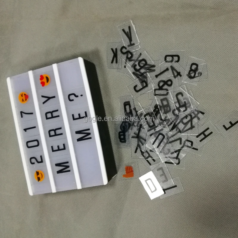 Темный герой A6 Мини кинематографический свет 90 шт. буквенный знак USB Магнитный детский фотобокс