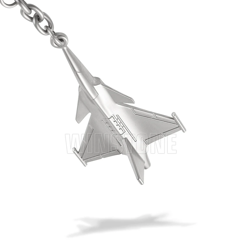3D Model Keychain Fighter Jet Aircraft Metal Model For Business Gift