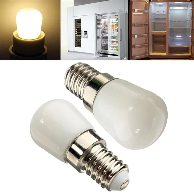 E12 E14 LED refrigerator lamp 1.5w milky glass cover