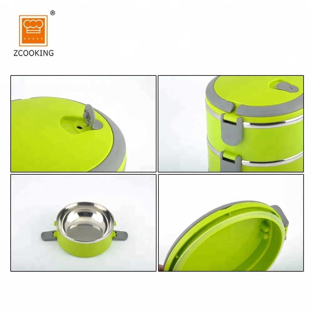 Promotional 2 Layers Stainless Steel Food Container Bento Box Lunch