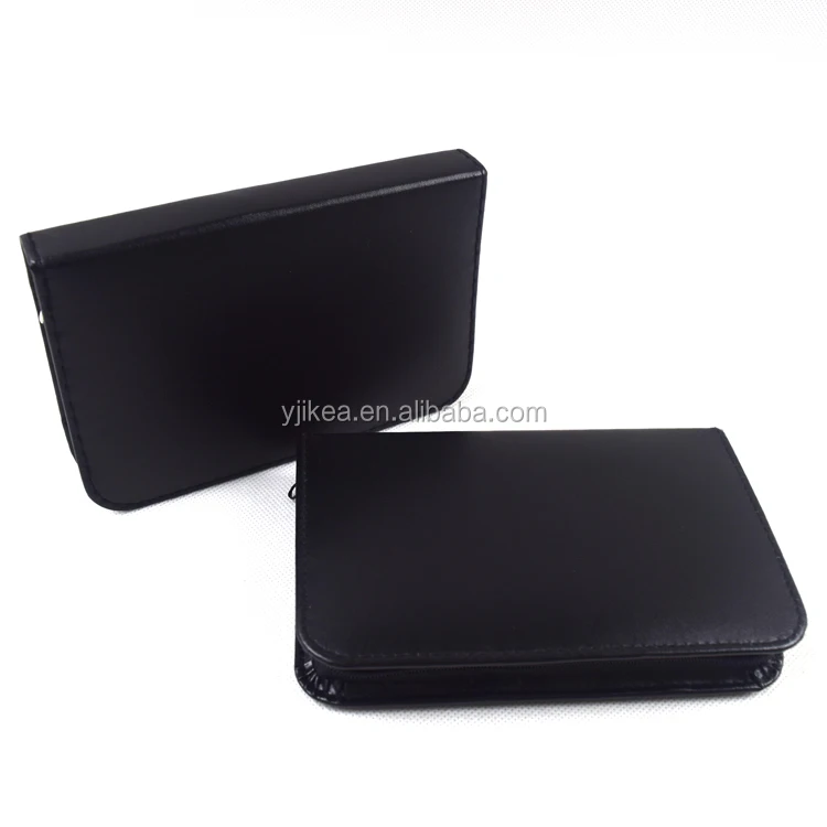 Professional 18pcs Thread Coils Black PU Leather Sewing Kit