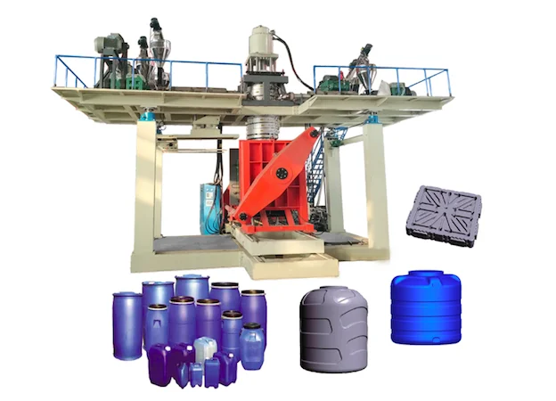 Multi 6 layer plastic durm blow moulding