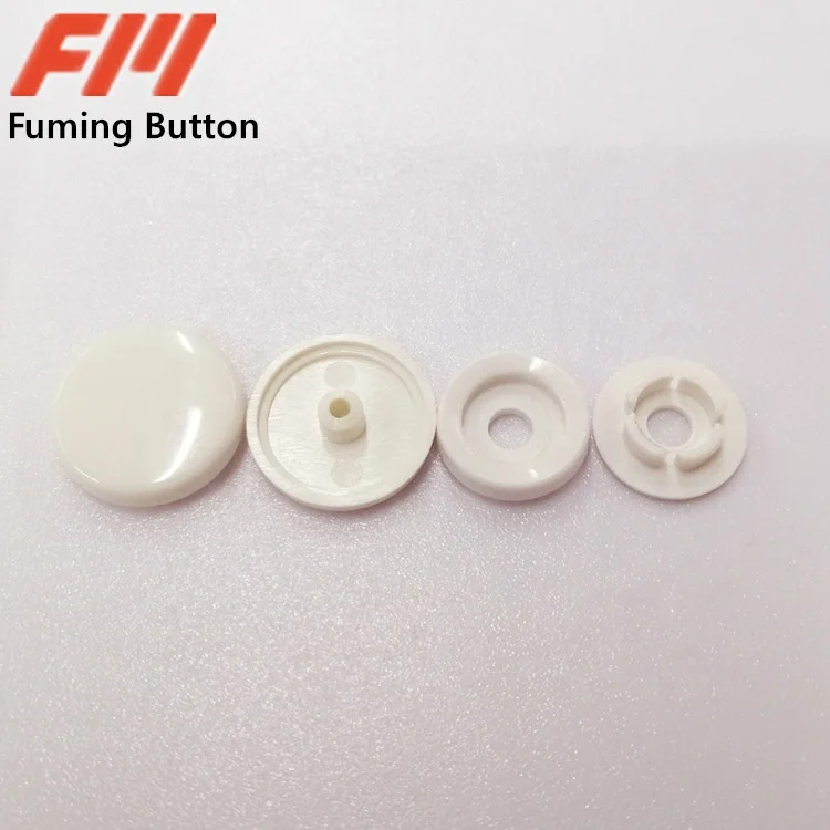 Manufacturer snap button 4 parts plastic snap fastener