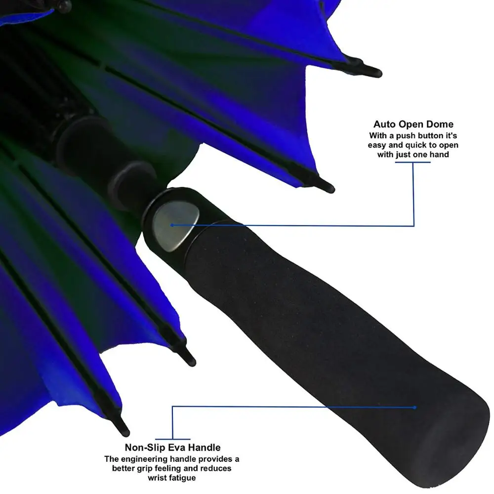 
Extra Large Umbrella Windproof Waterproof Sun Protection For Men Light Weight Sturdy Umbrella For Men Big Umbrella Parasol 