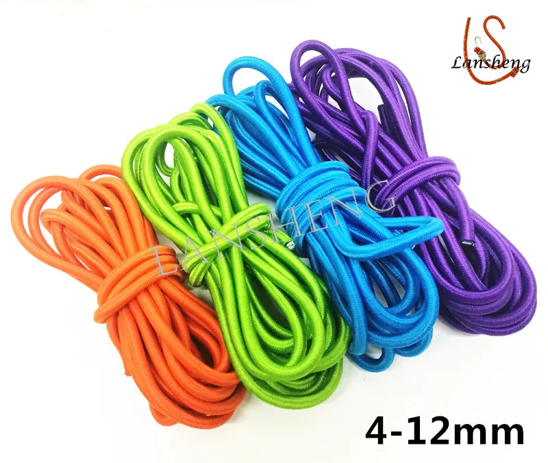 Factory Directly Wholesale 6mm Round Bulk Bungee Cord Rope Roll Rubber Bungee Cord
