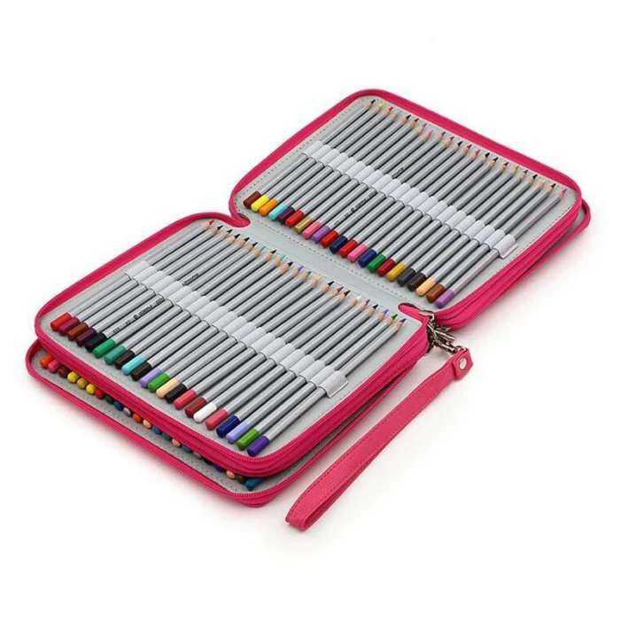 2024 hot sale Factory Price ECO-friendly Cheap Promotion Custom Printed Bulk 3 Zipper Pencil Case