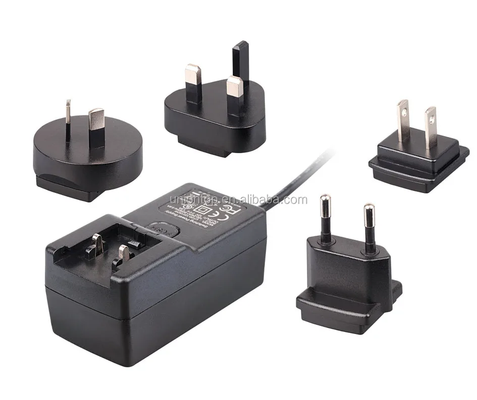 48w 5v 2a 3a 12v 9v 10v 20v 4a 15v 16v 1.5a 24v 0.5a Ac Dc Wall Mounted Au Eu Uk Us Interchangeable Plug Power Adapter
