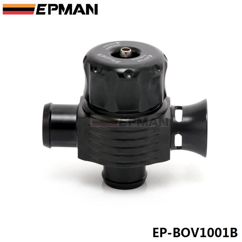 EPMAN 25mm Universal Dual Port Blow Off Valve (Black) Diverter Valve Dump Valve For SAAB 9-3 & 9-5 Turbos EP-BOV1001B