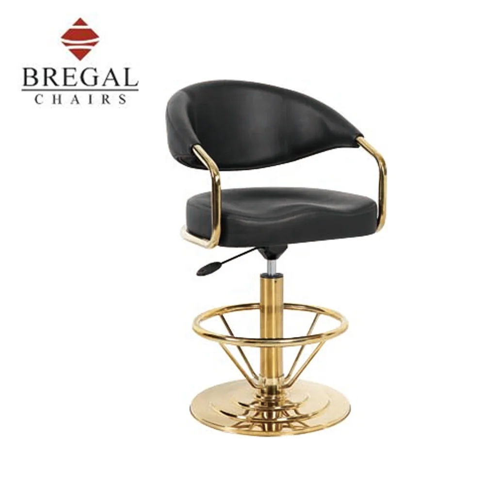 
New Design Hot Sell Adjustable Casino Chair with Brass Base 