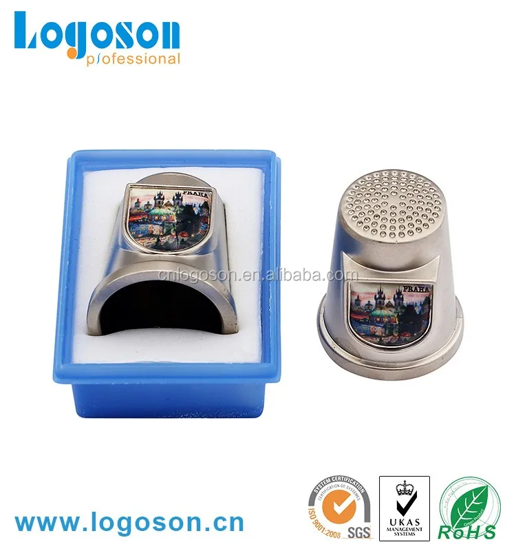 Decorative promotional gift items metal Kazakhstan souvenir thimbles