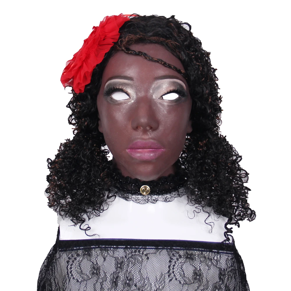 Disguise Masquerade For Man Feminine Silicone Female Headwear Realistic Goddess Face For Halloween Crossdresser