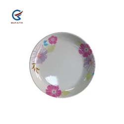 Индивидуальные Переводные картинки, 9 дюймов, недорогая тарелка из меламина с цветочным принтом