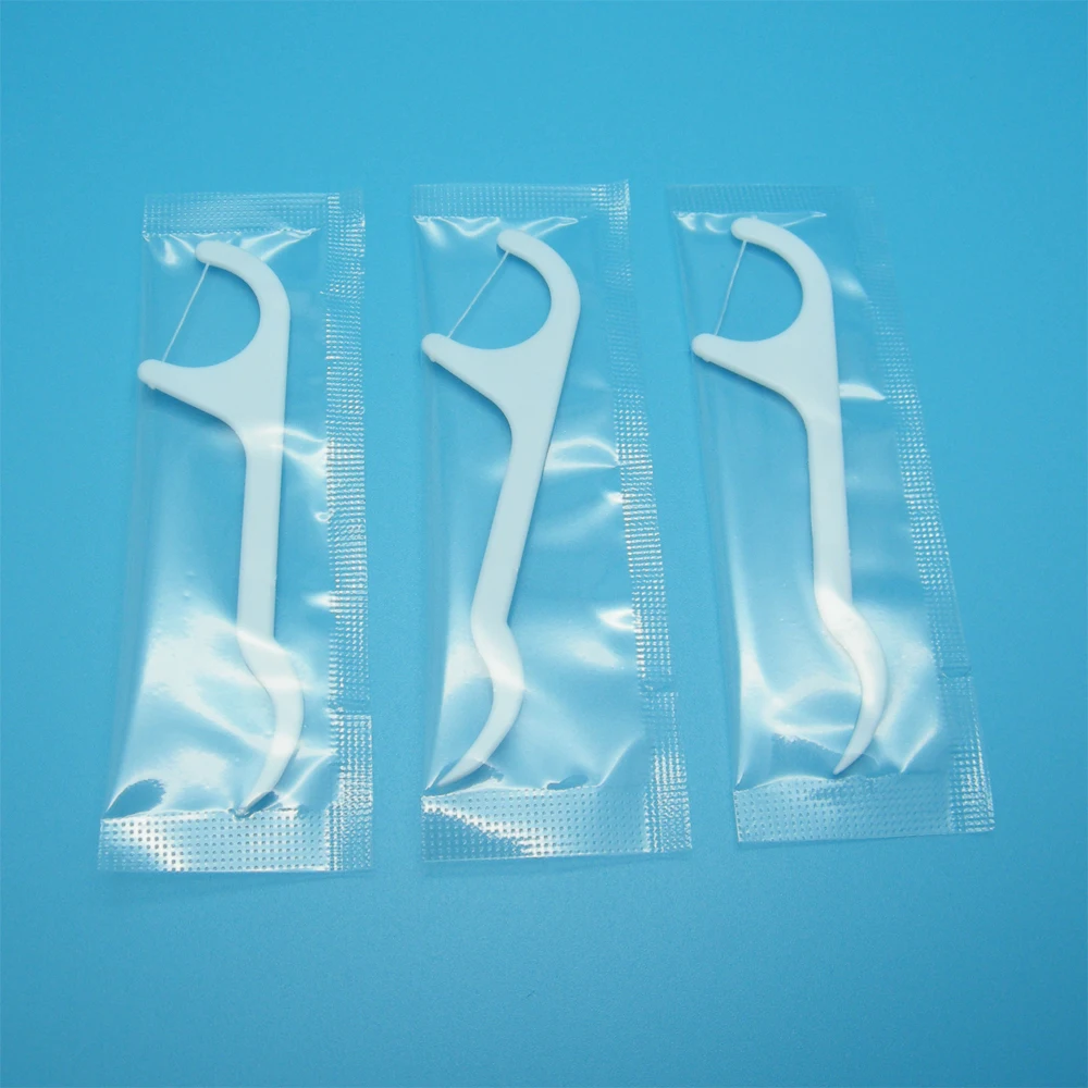 CPA09-I-01 Manufacturer UHMWPE thread FDA registered dental floss picks individually wrapped floss pick