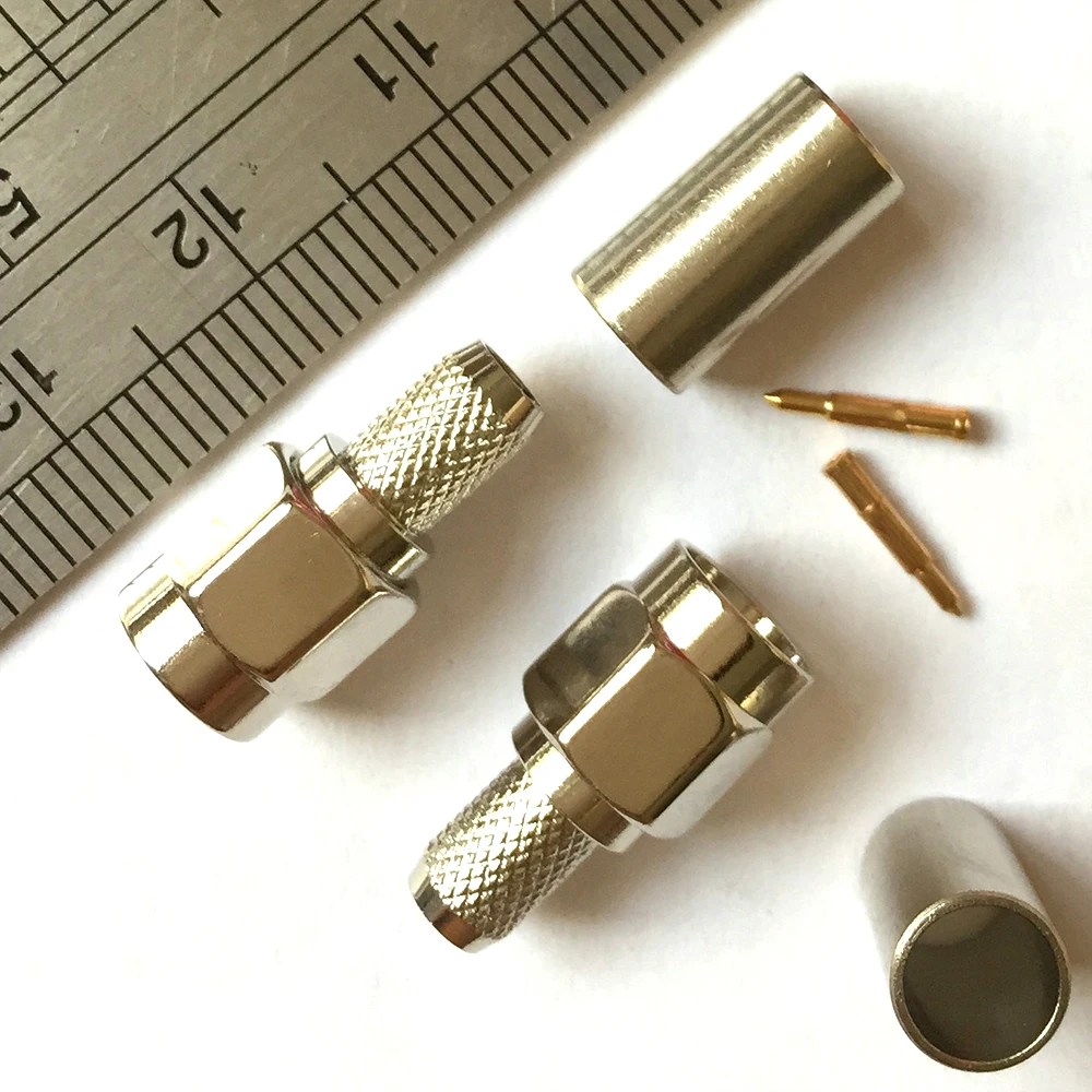 Rf прямой обжимной тип штекер Мини sma разъем для кабеля rg174