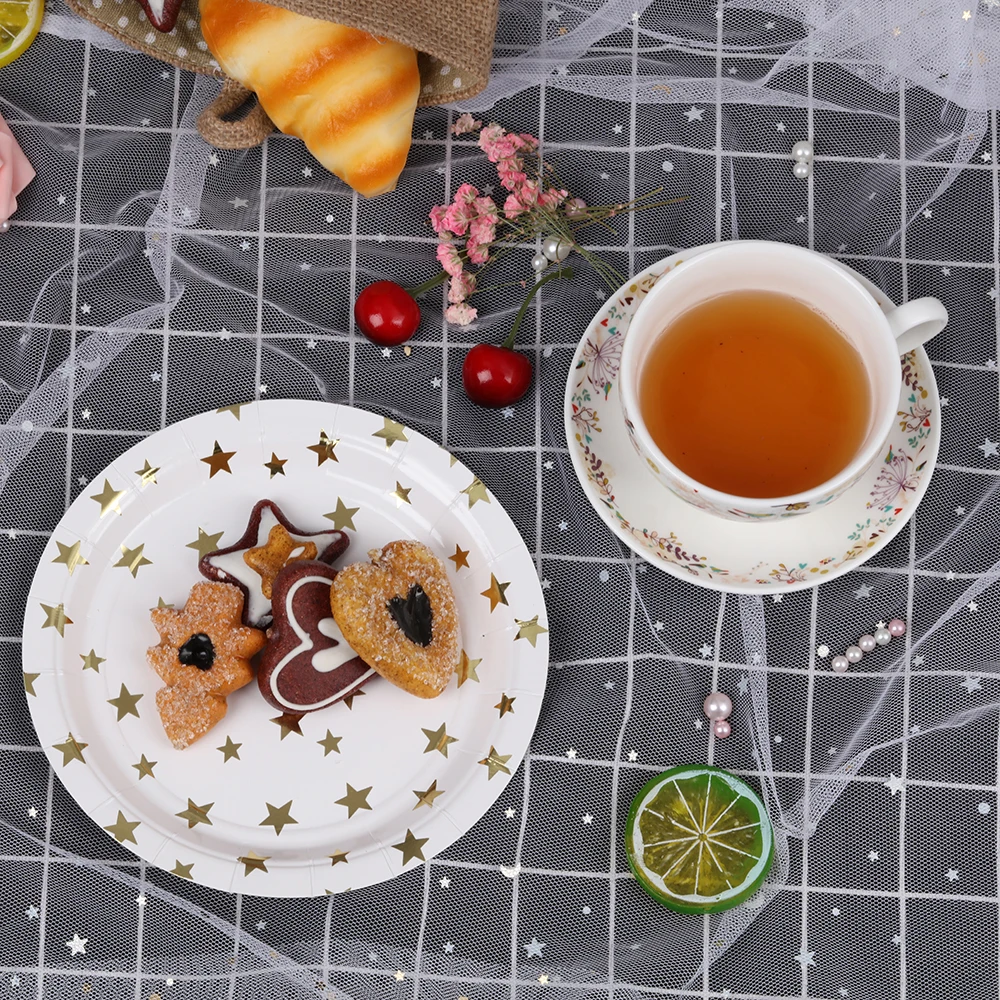 Hot sales star Foil  Items with party paper plate
