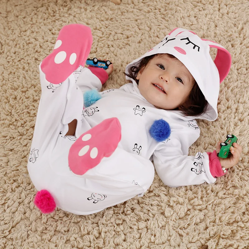 Jumpsuit Knitted Baby Apparel Infant Clothes Romper Kids Baby Grow Newborn Full Baby Girls Long Sleeves 100% Cotton Support