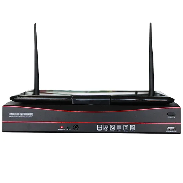 4CH Waterproof Remote Viewing WIFI Security CCTV System NVR 720P Wireless Kit