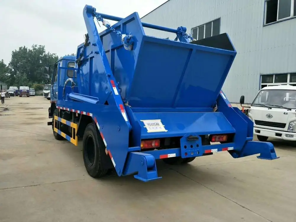 New 10 cubic meters skip bins loader garbage container rear load trash truck for recycling waste