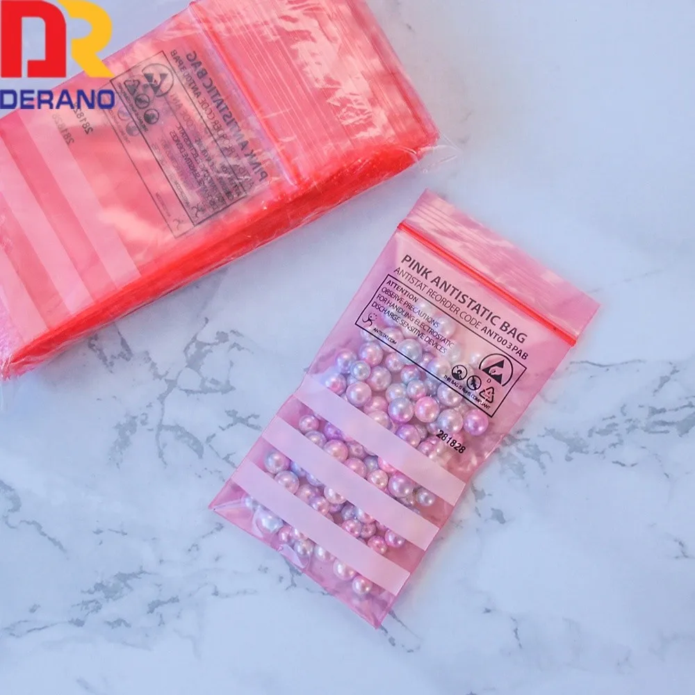 LDPE reclosable antistatic bags ESD zipper bag antistatic bag
