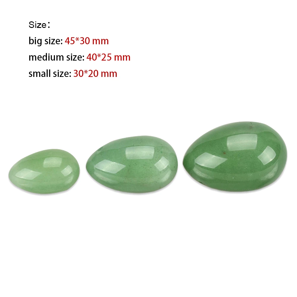 Wholesale Hot sale Certified Natural Green Aventurine Jade Yoni Egg for Kegel exercise