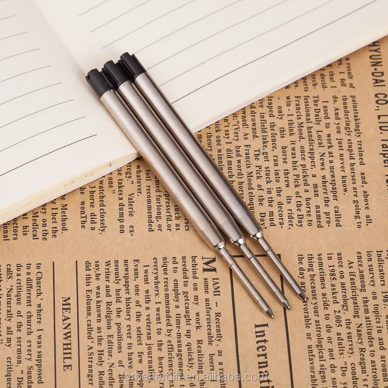 
Wholesale Imported Ink 1.0mm Metal Ballpoint Pen Refills 