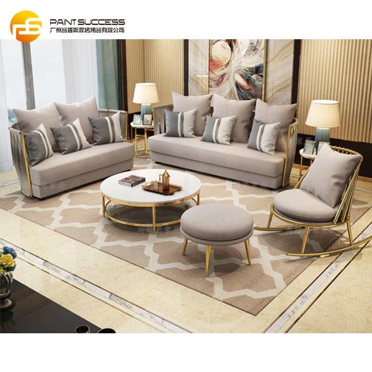 Custom Luxury Corner Fabric Sofa Turkish Modern Living Room Sofa