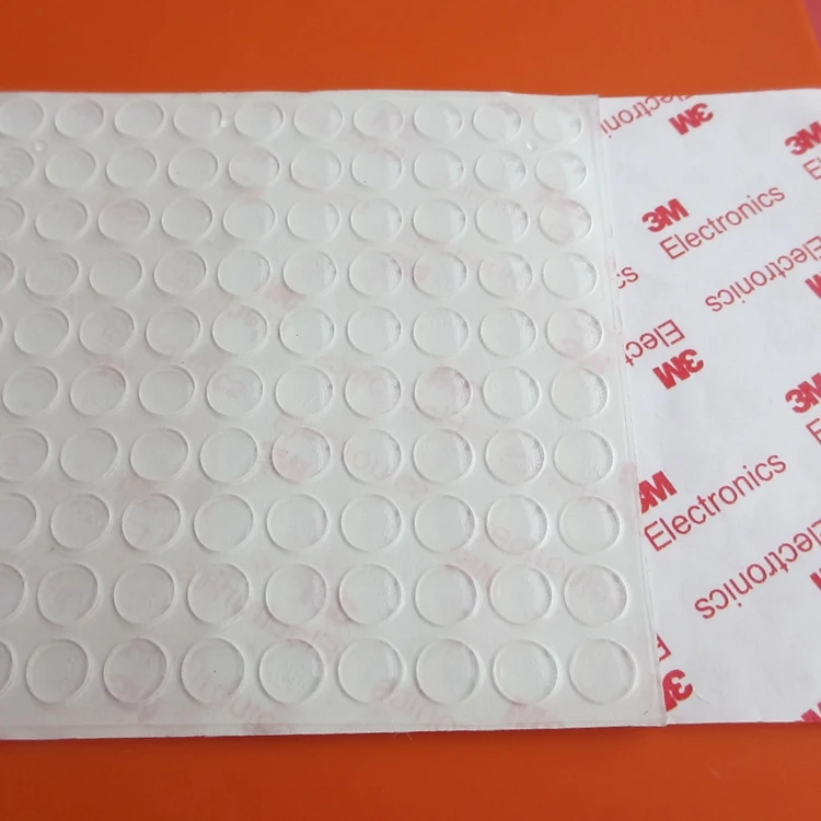 
16*5Mm Cylinder Self Adhesive Transparent Anti Slip Bumpers Silicone Rubber Feet Pads High Sticky Shock Absorber 