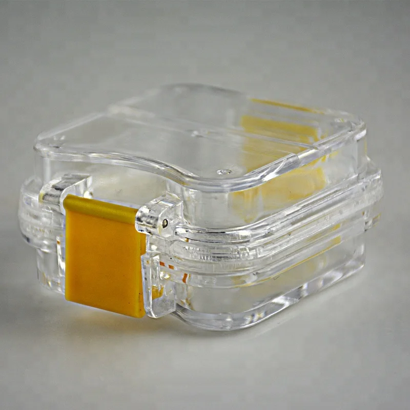 Clear dental teeth crown bur box for dental